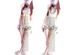 Type-I ボディ ホワイティ Soft Skin ＜無彩色ver. / ヘッド無し＞